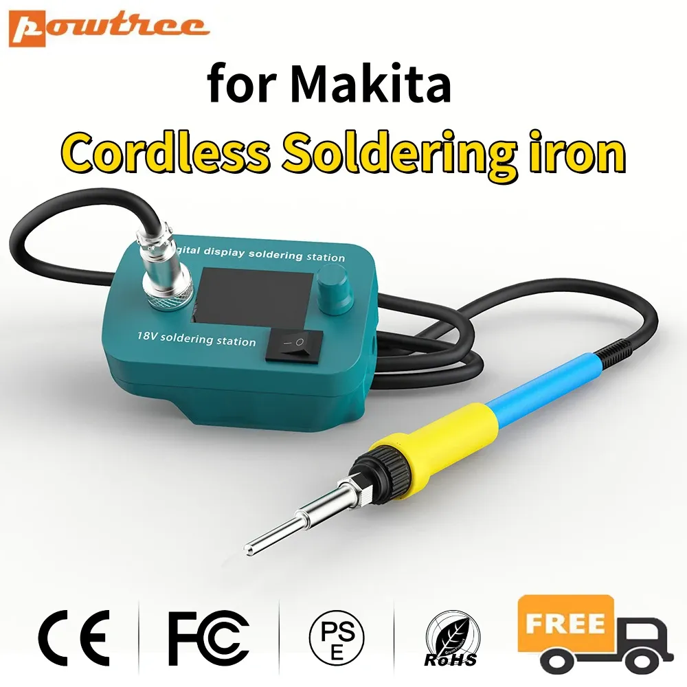 Fer à souder sans fil pour batterie Makita 14,4 V à 18 V, température réglable de 300 °C à 510 °C 1
