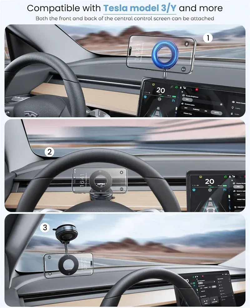 Mise en situation du support en voiture
