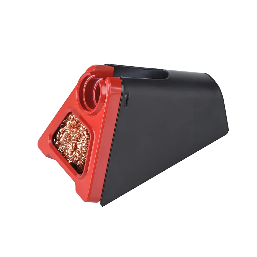 Support de fer à souder électrique JCD 820 en alliage d'aluminium avec nettoyeur de panne en boule de cuivre, fil à souder et flux RMA 3