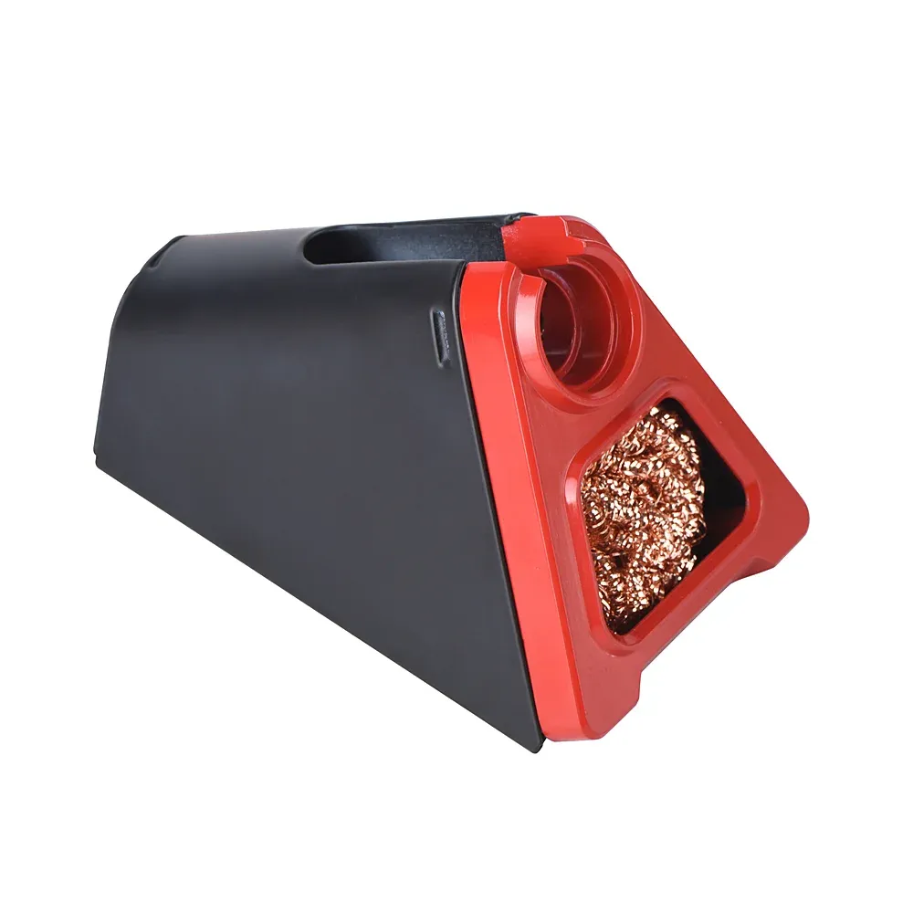 Support de fer à souder électrique JCD 820 en alliage d'aluminium avec nettoyeur de panne en boule de cuivre, fil à souder et flux RMA 9