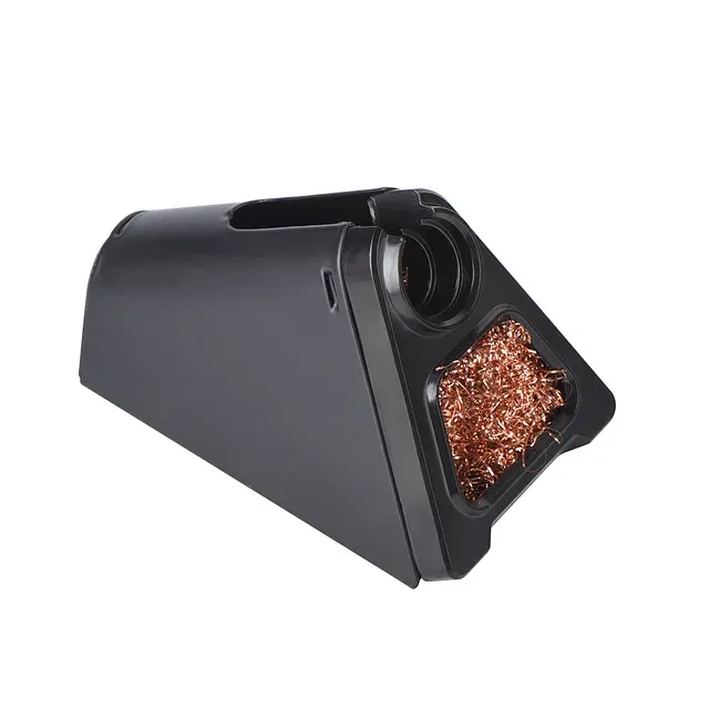Support de fer à souder électrique JCD 820 en alliage d'aluminium avec nettoyeur de panne en boule de cuivre, fil à souder et flux RMA 7