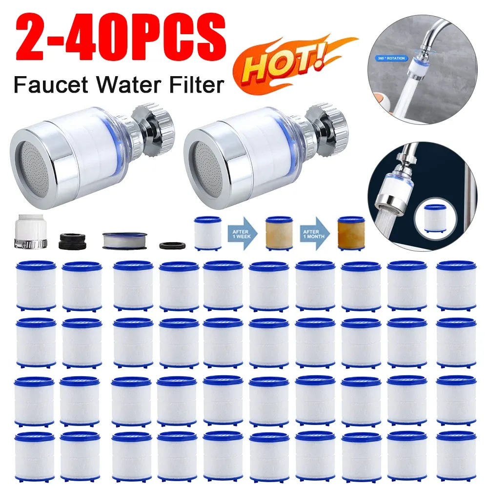 Purificateur d'eau domestique ANICES, filtre de douche, pommeau à pulvérisation 360°, combiné filtrant à cartouche métallique, 15 étages - Image 1