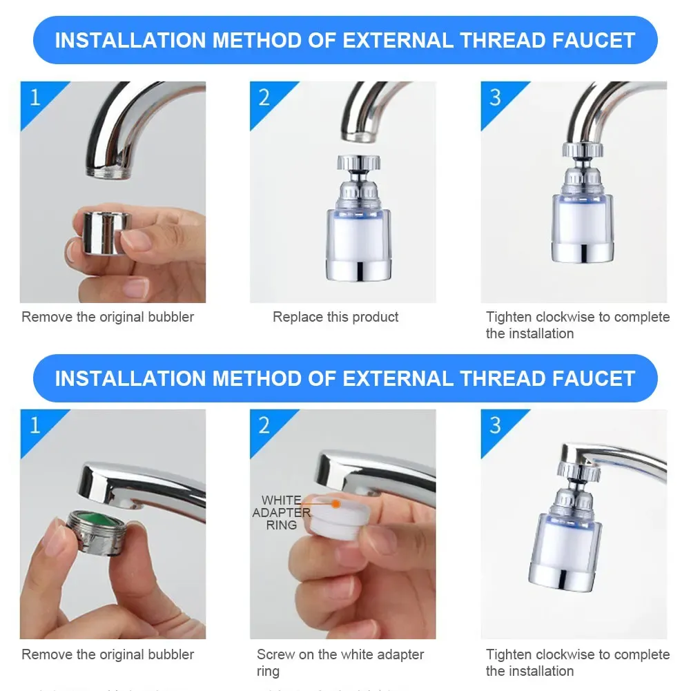 Purificateur d'eau domestique ANICES, filtre de douche, pommeau à pulvérisation 360°, combiné filtrant à cartouche métallique, 15 étages 5