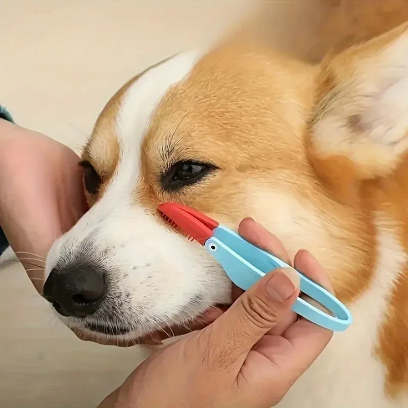 Peigne anti-taches pour chien, brosse douce pour le nettoyage des yeux, sans électricité, 1 pièce