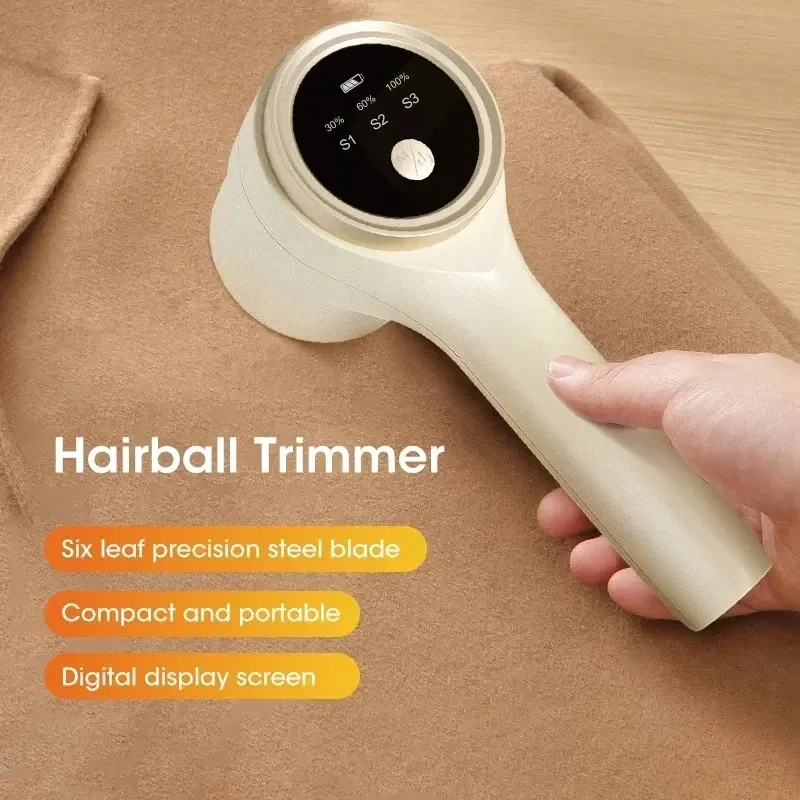 Dissolvant de peluches HOMEFISH pour vêtements, rasoir électrique rechargeable à granulés, élimine les bouloches des tissus - Image 1