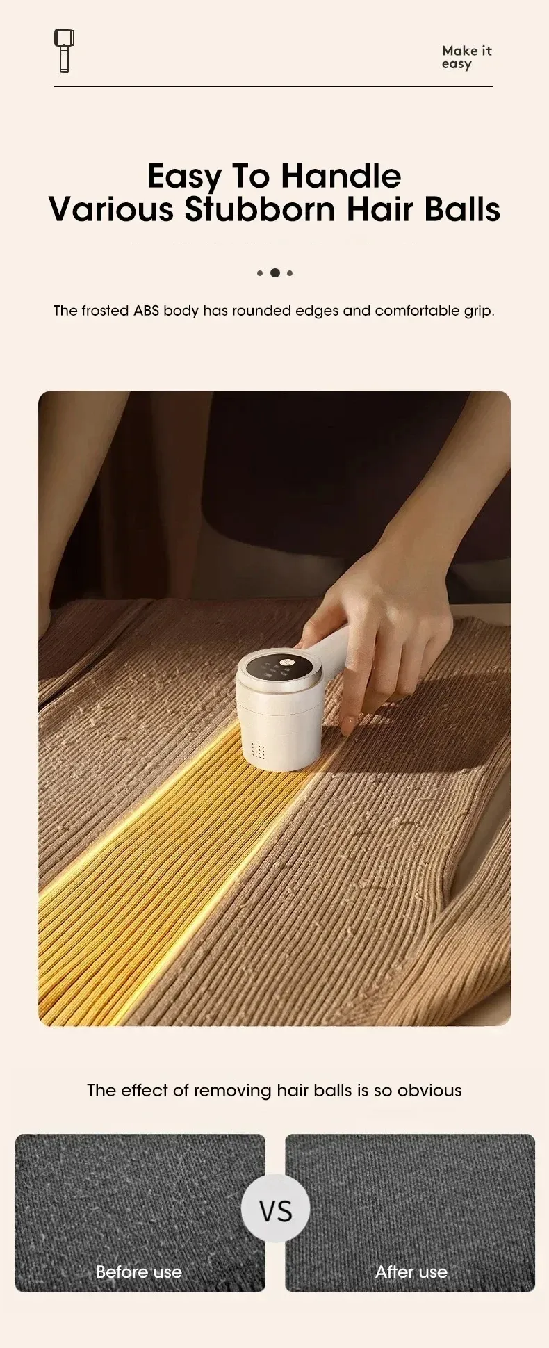 Écran LED du défroisseur de textiles