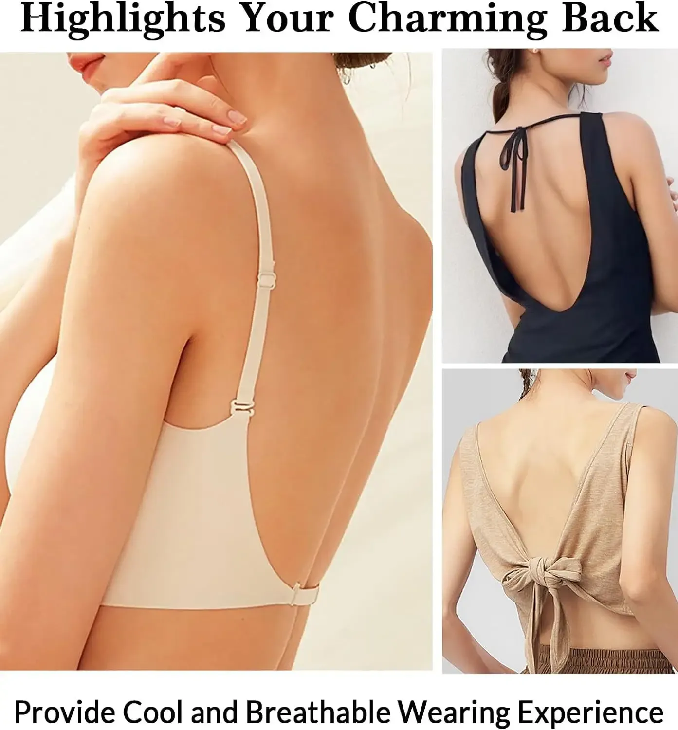 Soutien-gorge porté avec une tenue de soirée