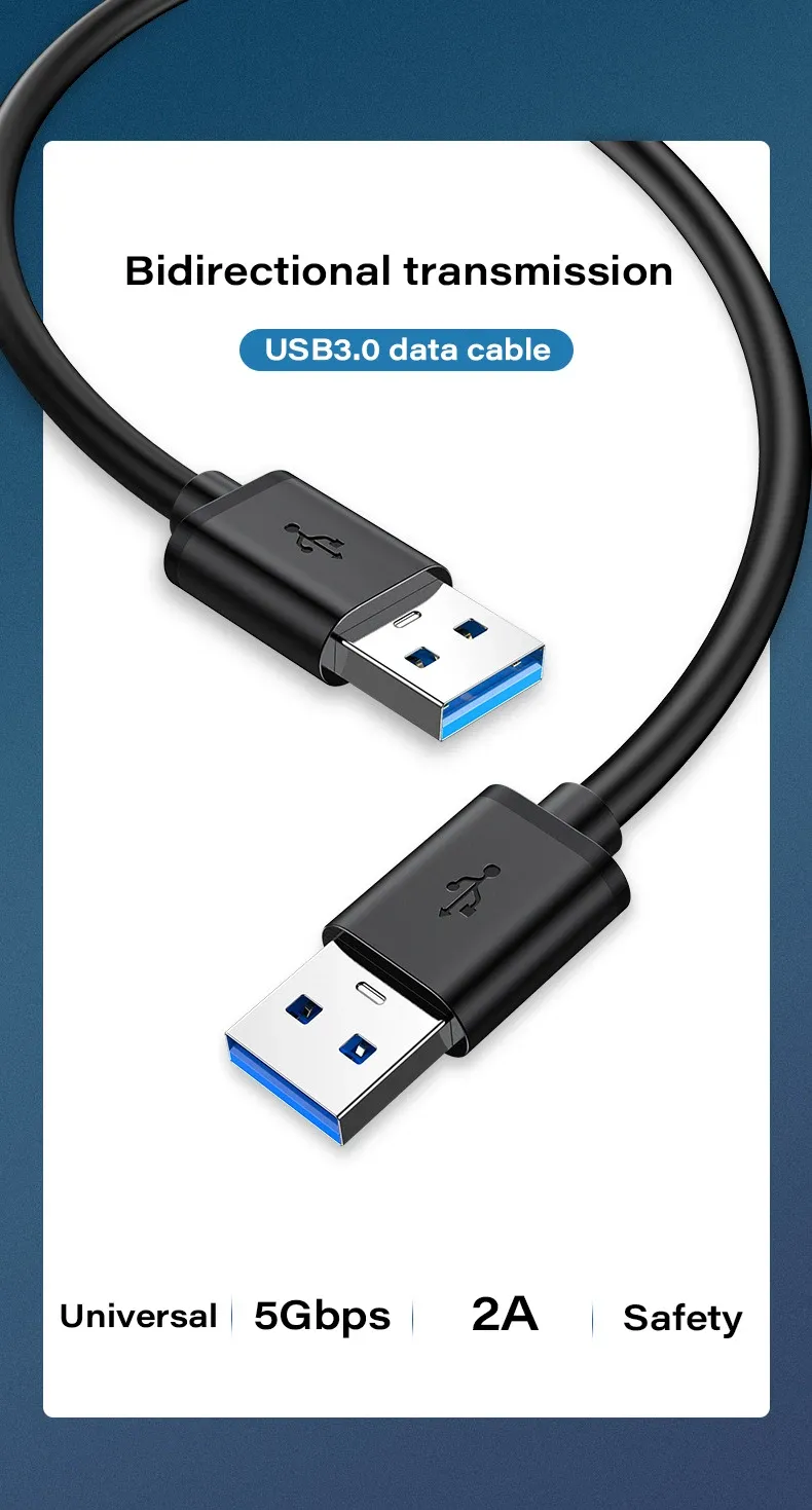 Câble d'extension USB élégant présenté dans une mise en scène épurée
