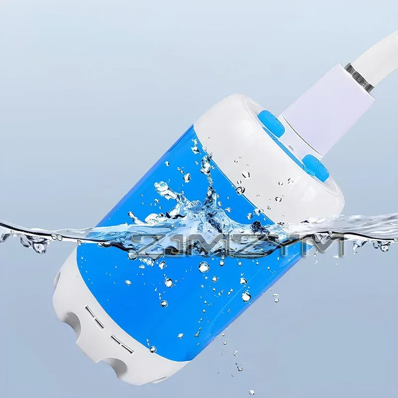 Dispositif de douche de camping en plein air, étanche, avec affichage numérique, pompe de douche électrique portable pour la randonnée, le voyage, la plage et le nettoyage des animaux de compagnie 5