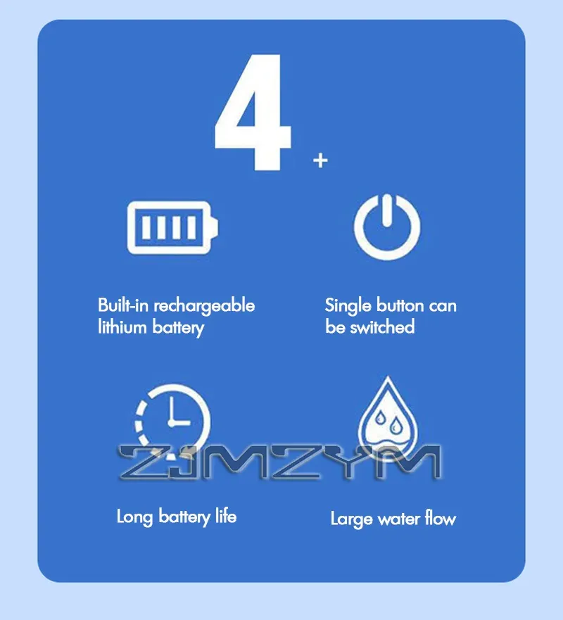 Détail de la douche portable