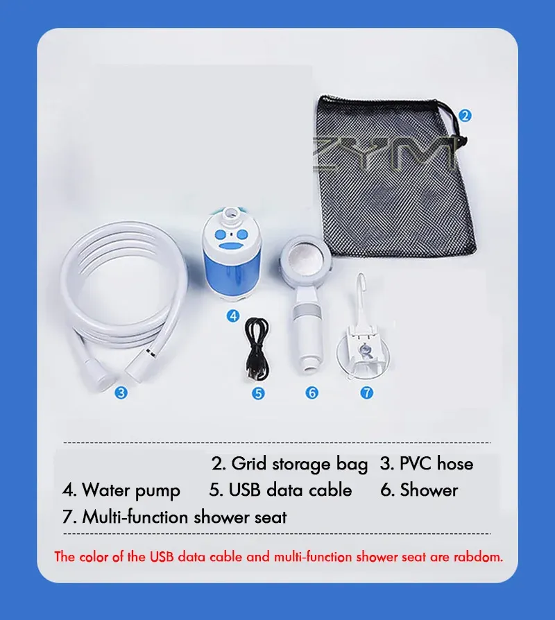 Douche portable rechargeable