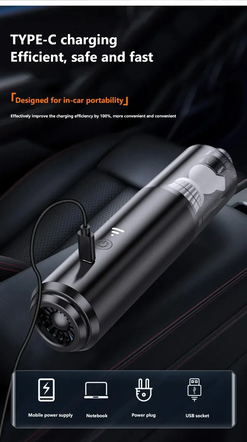Détail du design de l'aspirateur