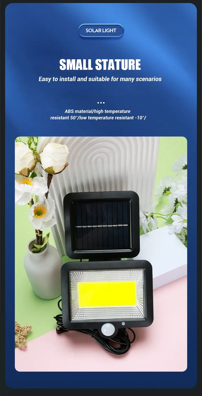 Détail de la lampe solaire