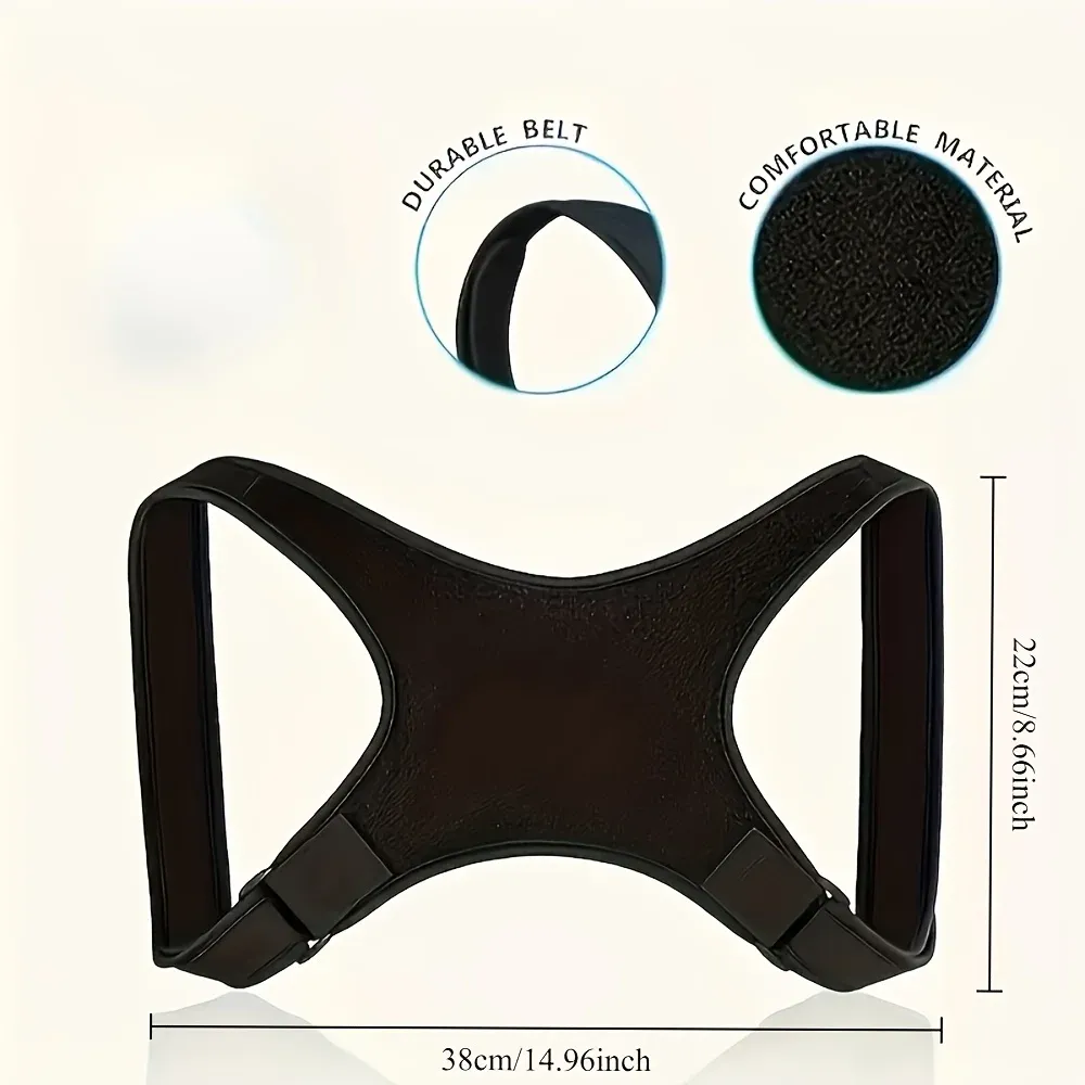 Orthèse de soutien dorsal respirante et réglable, correcteur de posture pour homme et femme 3
