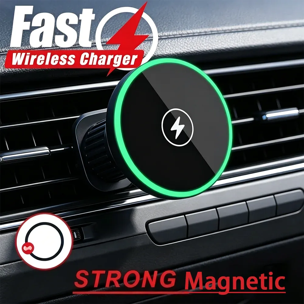 Chargeur magnétique sans fil pour voiture 30W