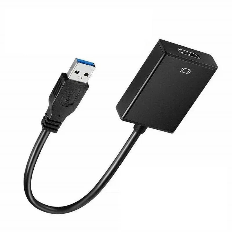 Convertisseur USB 3.0 vers HDMI 1080p, adaptateur graphique multi-écrans pour ordinateur portable, vidéoprojecteur, carte vidéo externe HD 5