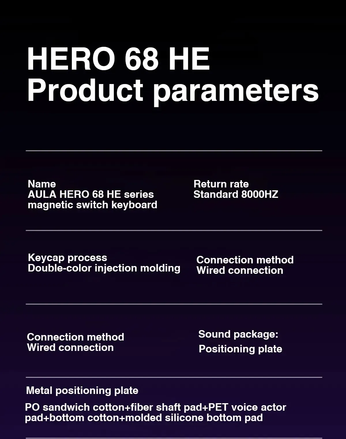 Clavier AULA HERO 68HE, ambiance de bureau