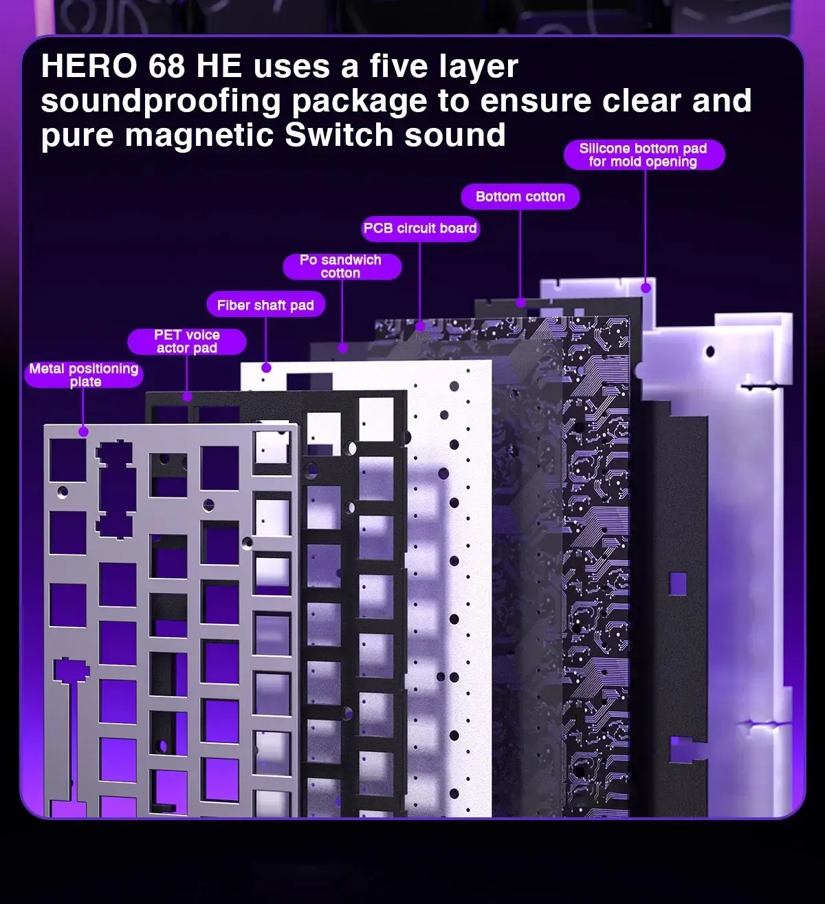 Clavier AULA HERO 68HE, mise en scène lifestyle