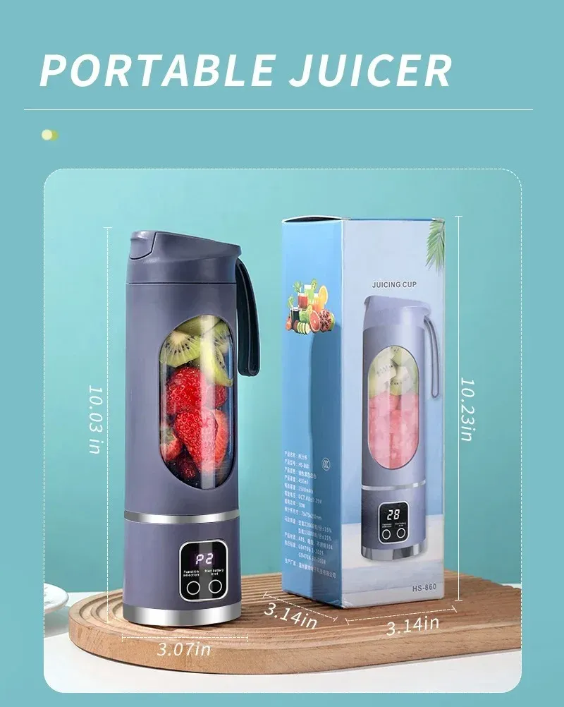 Presse-fruits portable, finitions soignées