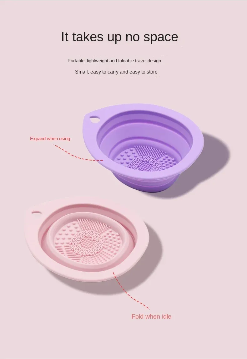 Bol pliable en silicone en situation d'utilisation