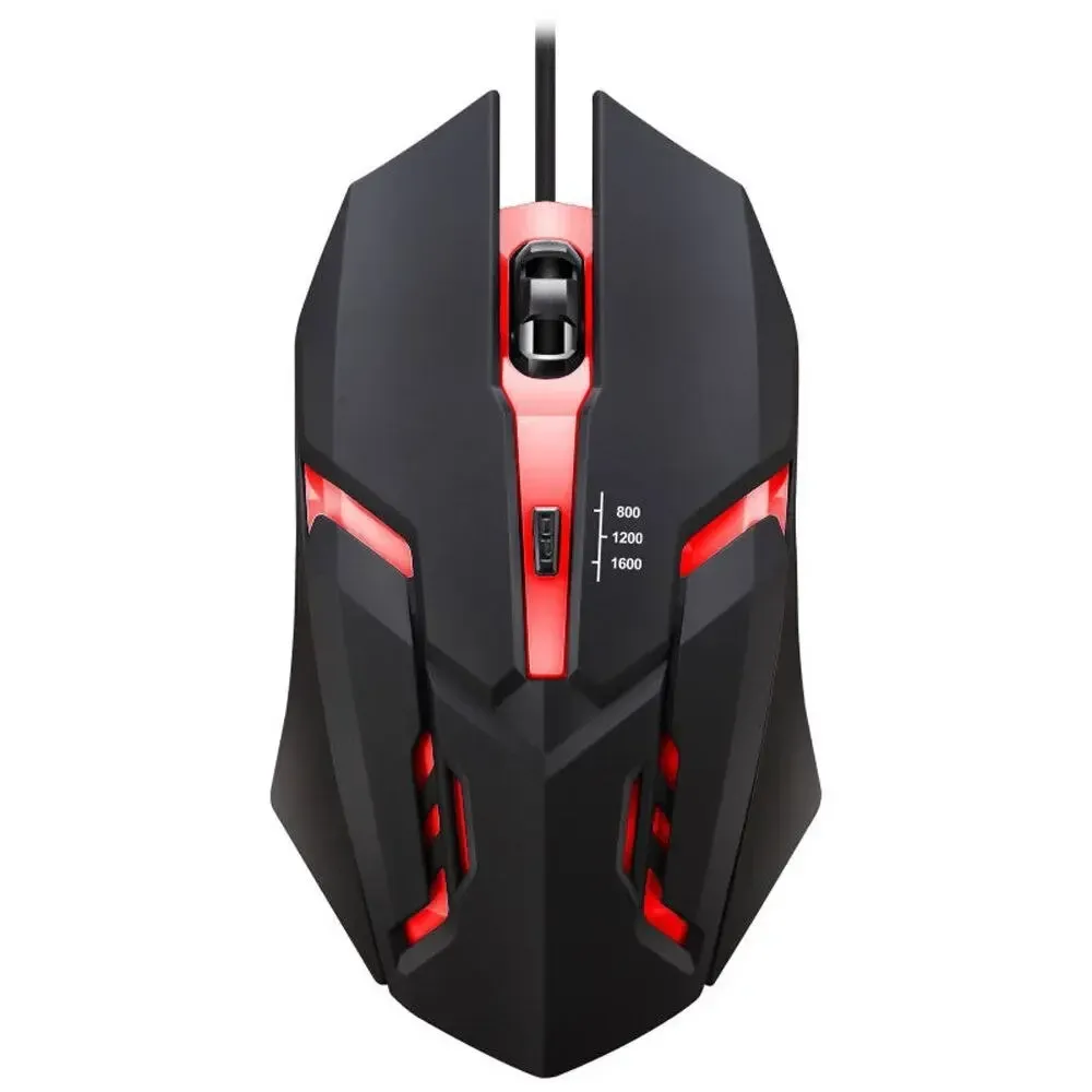 Souris de jeu ergonomique haute qualité, dernière génération, compatible ordinateurs de bureau et portables, souris USB 4 boutons avec rétroéclairage RGB 6