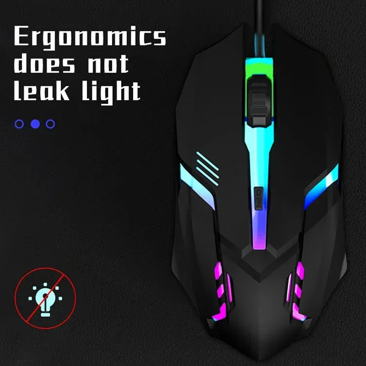 Éclairage RVB multicolore de la souris