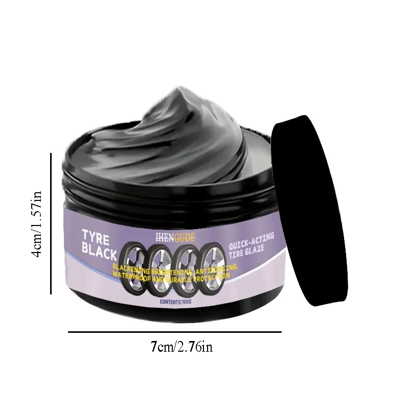 Pâte de protection pour le polissage des pneus, 100 g, finition brillante longue durée pour voiture 6