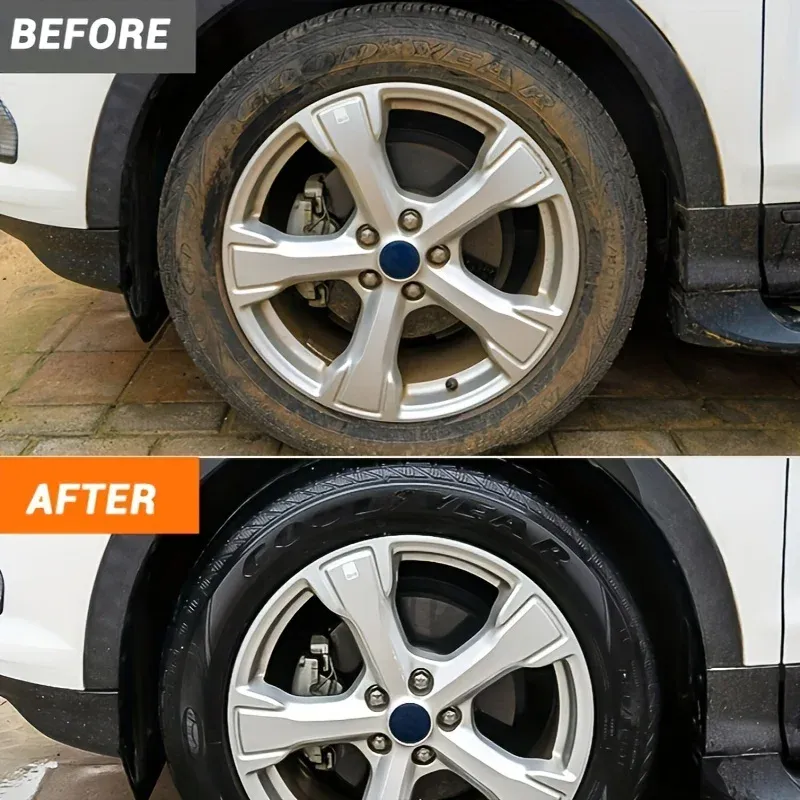 Pâte de protection pour pneus, résultat visuel