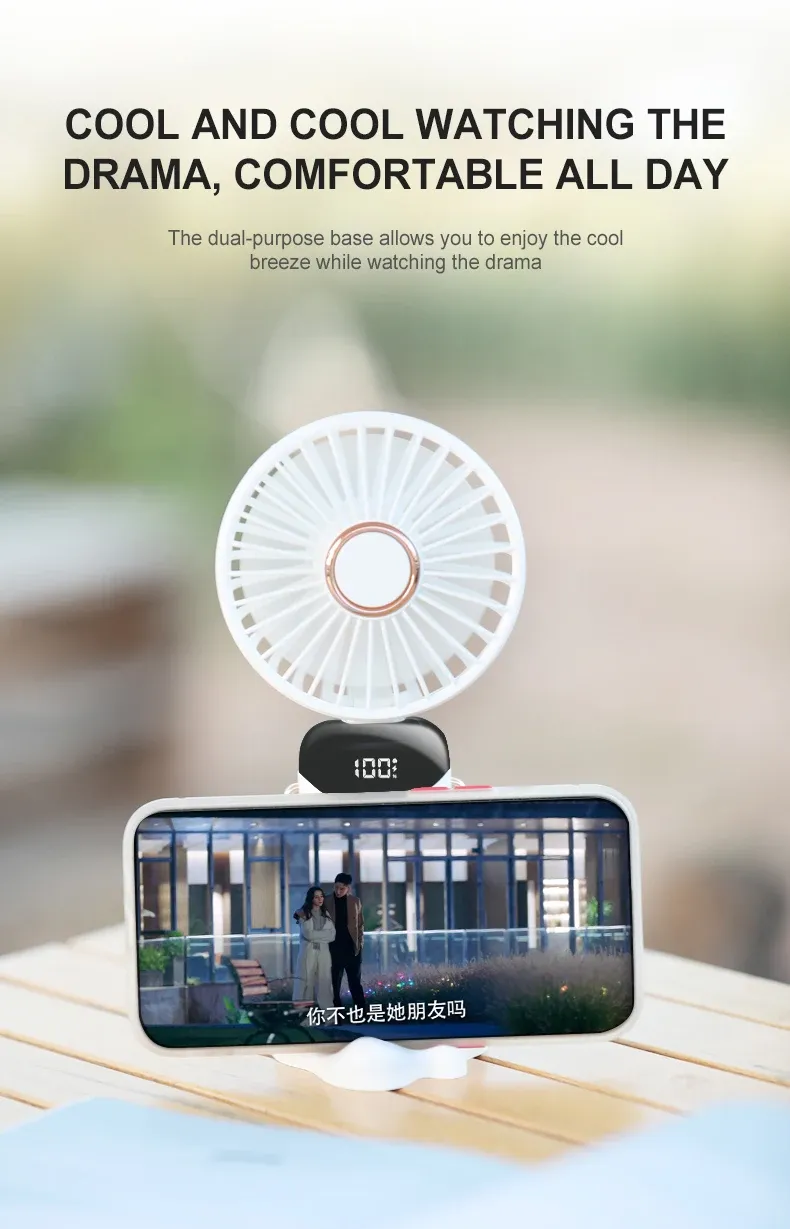 Ventilateur portatif, utilisation en extérieur