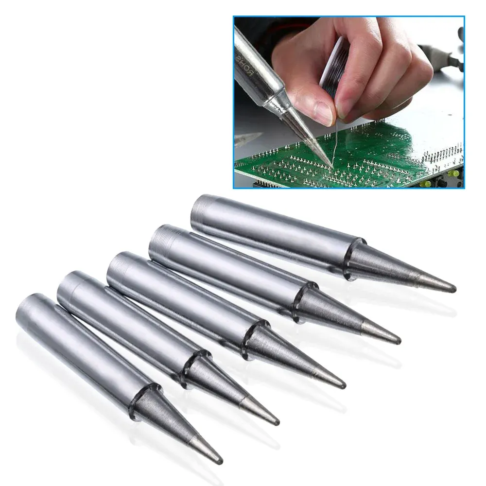 Pointes de fer à souder, lot de 5, compatibles stations de soudage 936/937/938/969, outils et accessoires de soudage 1