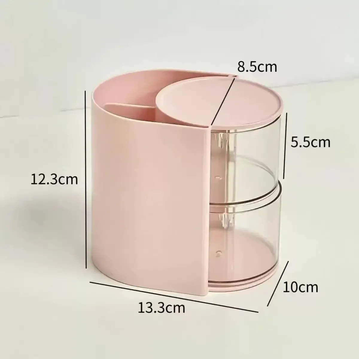 Organisateur de maquillage, vue sous plusieurs angles