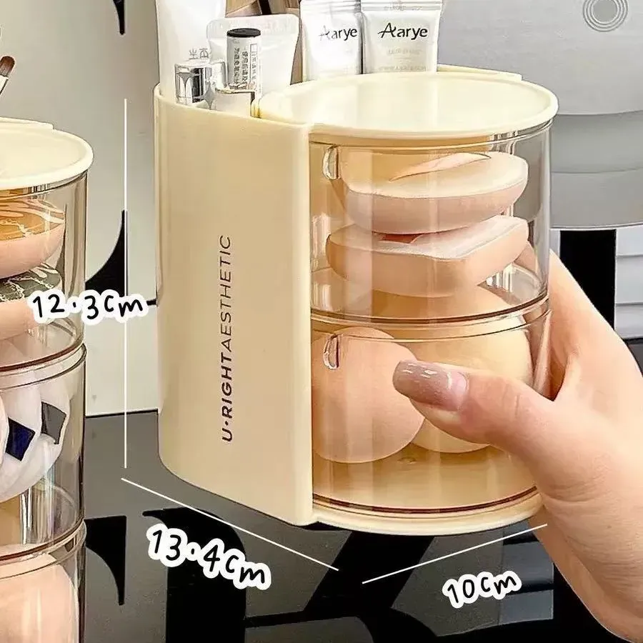 Organisateur d'accessoires pour cheveux en acrylique transparent, boîte de rangement avec compartiments pour bandeaux, élastiques et pinces, porte-pinceaux de maquillage et organisateur de bijoux de bureau 9