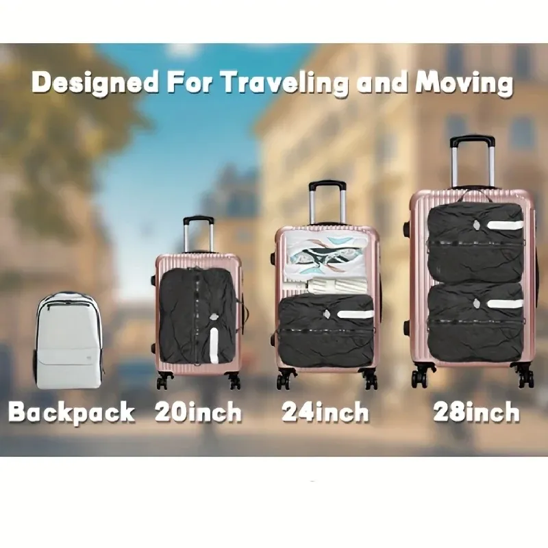 Détail du sac de compression sous vide pour voyage