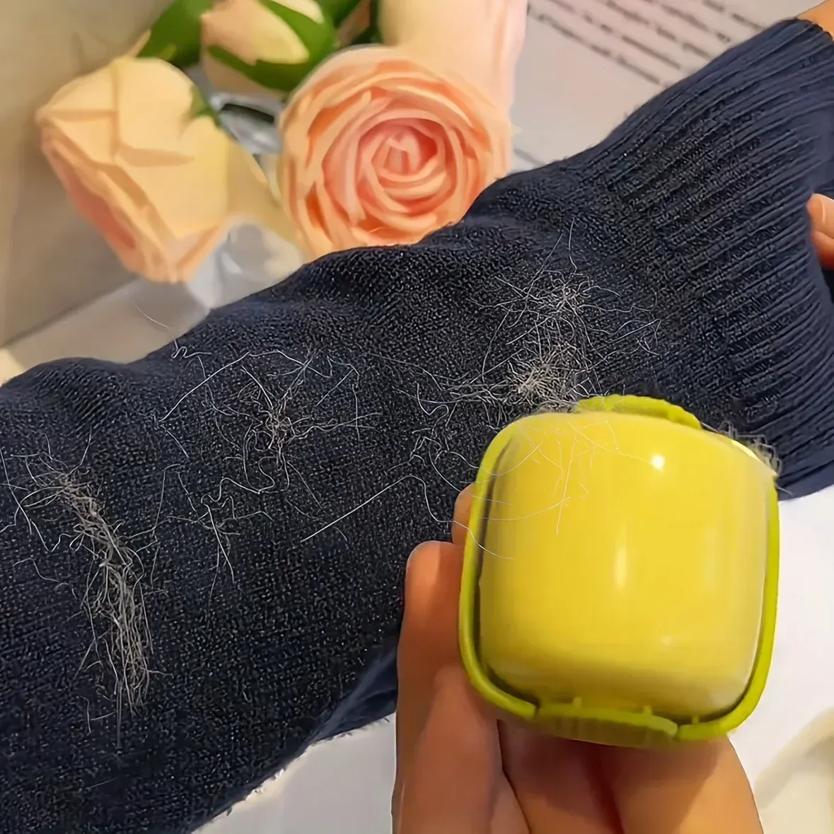 Rouleau anti-peluches lavable pour animaux de compagnie, 1 pièce, pour vêtements, canapés et lits | Idéal pour le nettoyage des meubles des propriétaires de chats 4