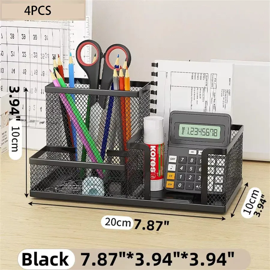 Organisateur de bureau en maille, caddie pour fournitures de bureau avec porte-crayons et paniers de rangement pour accessoires de bureau, 3 compartiments, noir

Wait, that's the original text. Here is the translation:

Organisateur de bureau en maille, chariot pour fournitures de bureau avec porte-crayons et paniers de rangement pour accessoires, 3 compartiments, noir 7
