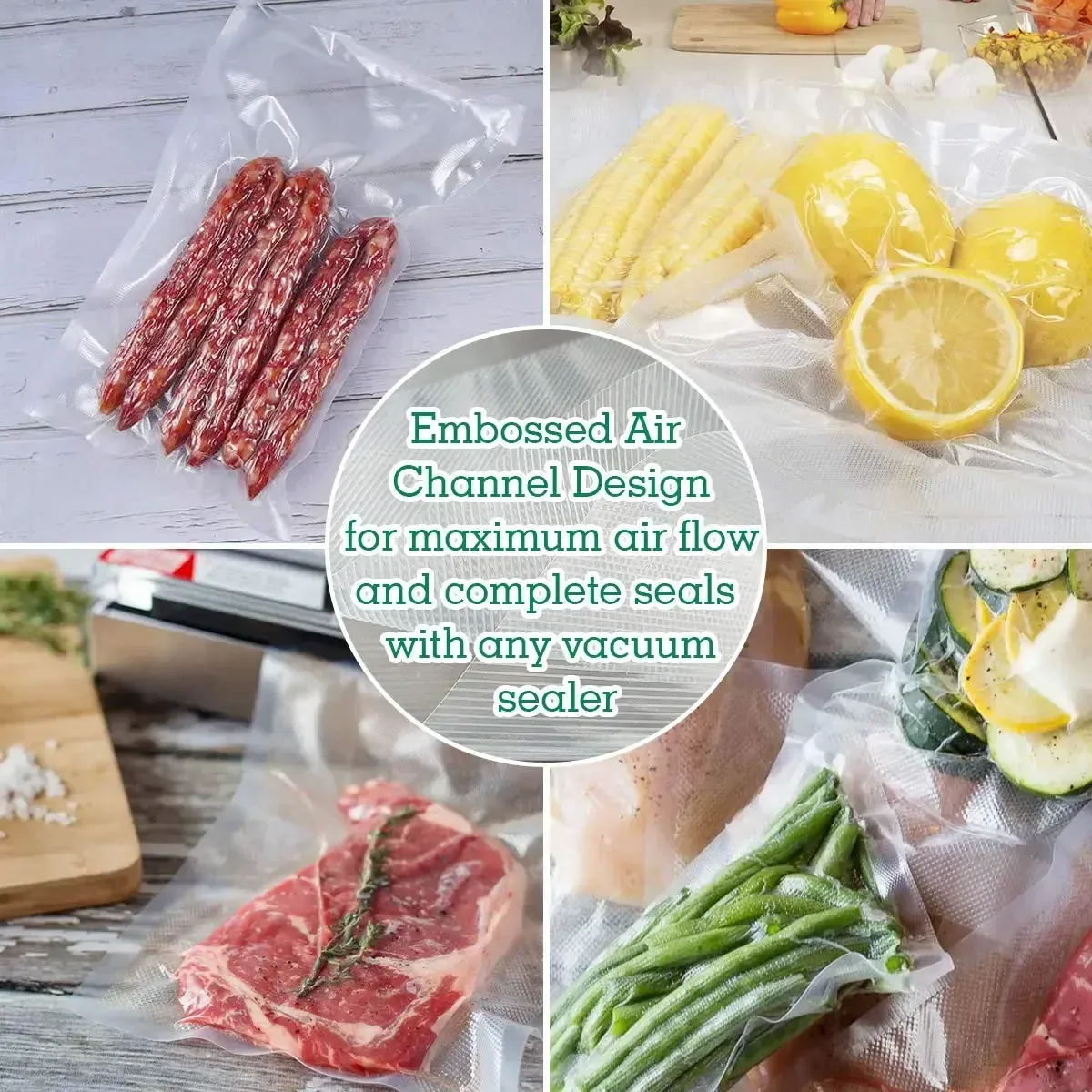 Organisation de la cuisine avec sacs sous vide