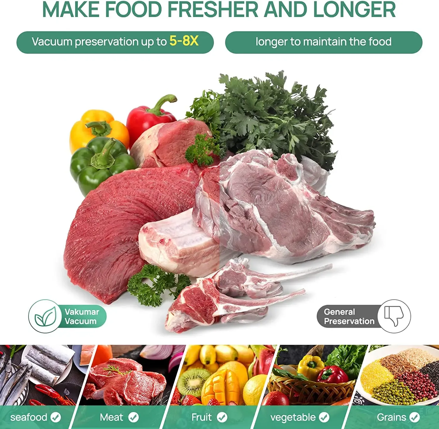 Scellant sous vide en utilisation