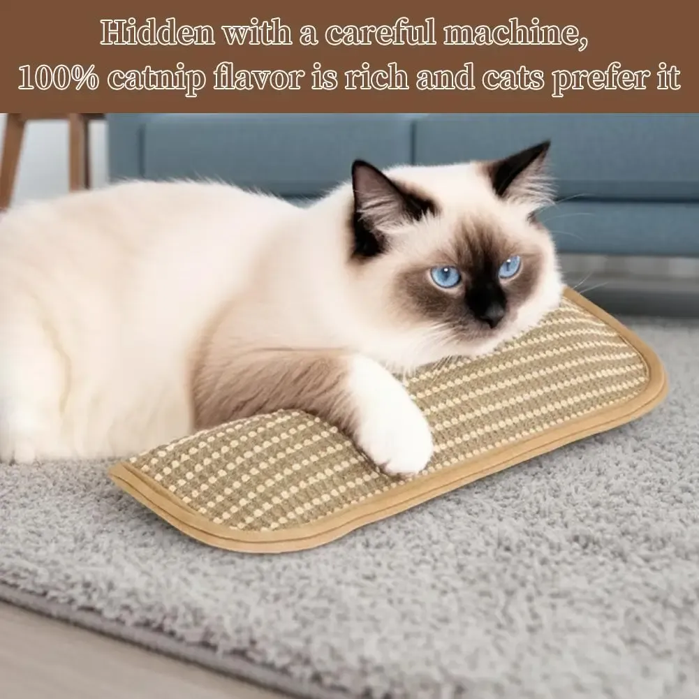 Coussin à herbe à chat, finition soignée