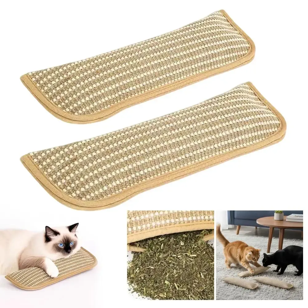 Coussin à herbe à chat, détail des matières