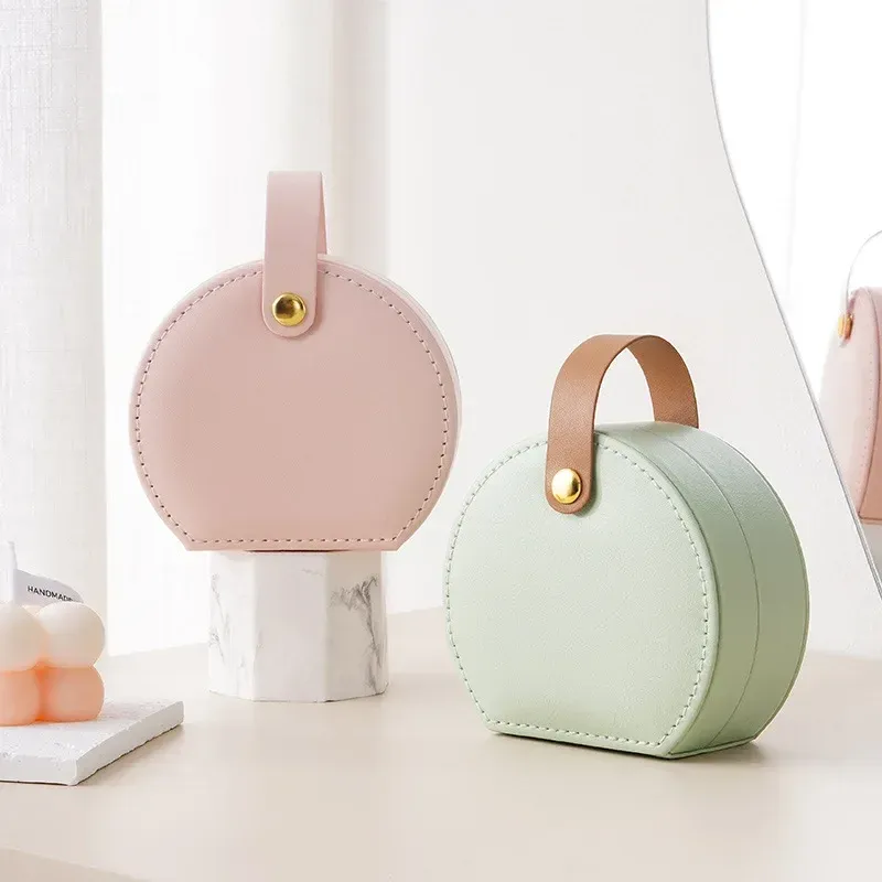 Mini organisateur à bijoux de voyage en cuir 3