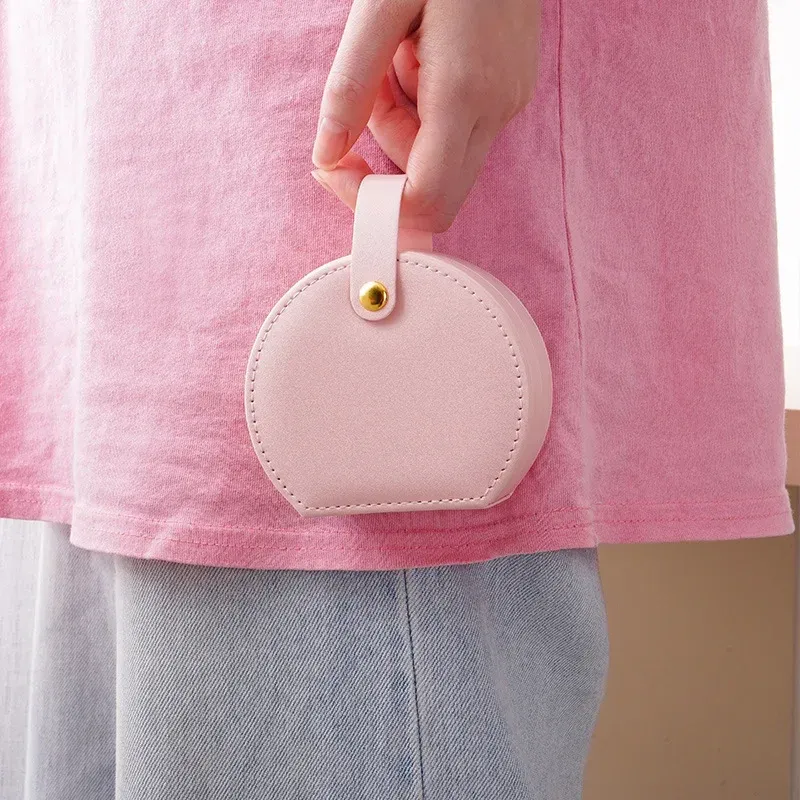 Mini organisateur à bijoux de voyage en cuir 4