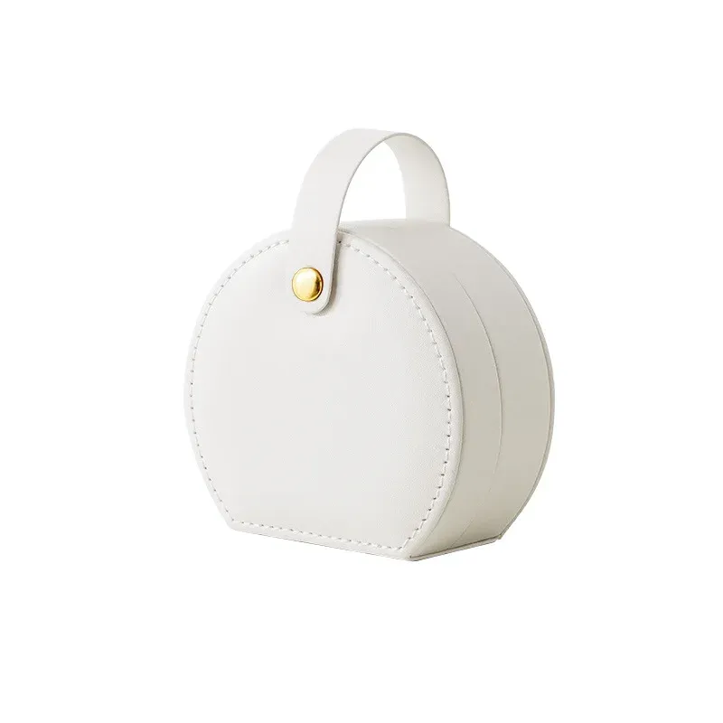 Mini organisateur à bijoux de voyage en cuir 8