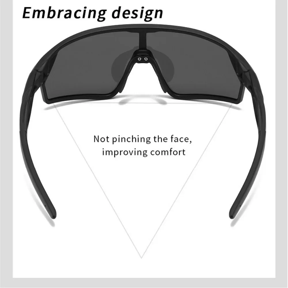 Lunettes de cyclisme polarisées ROCKBROS pour VTT et vélo de route, protection UV400, légères, unisexe 4