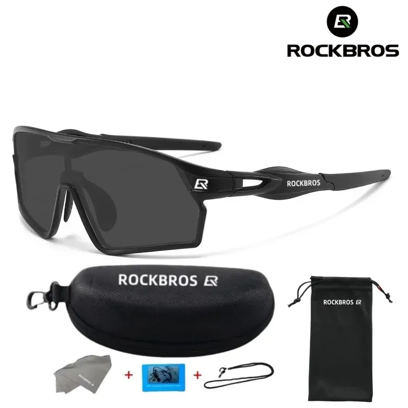 Lunettes de cyclisme polarisées ROCKBROS pour VTT et vélo de route, protection UV400, légères, unisexe 9