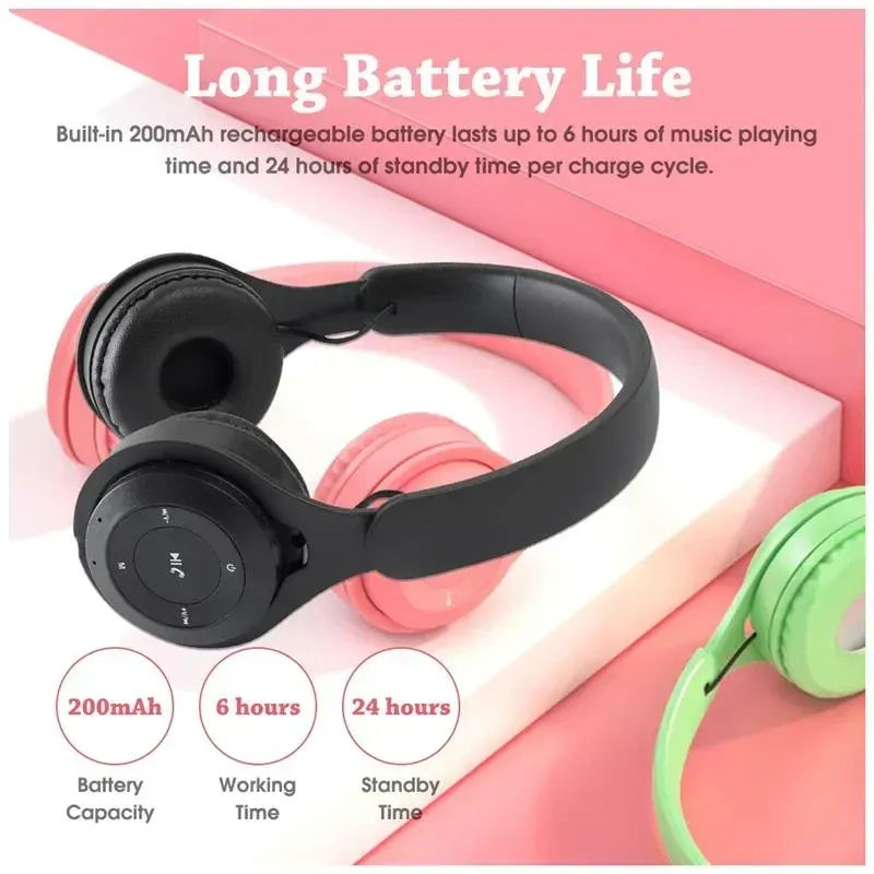 Casque audio Bluetooth Hi-Fi sans fil circum-auriculaire avec microphone et réduction de bruit, confortable pour les voyages et la maison 3
