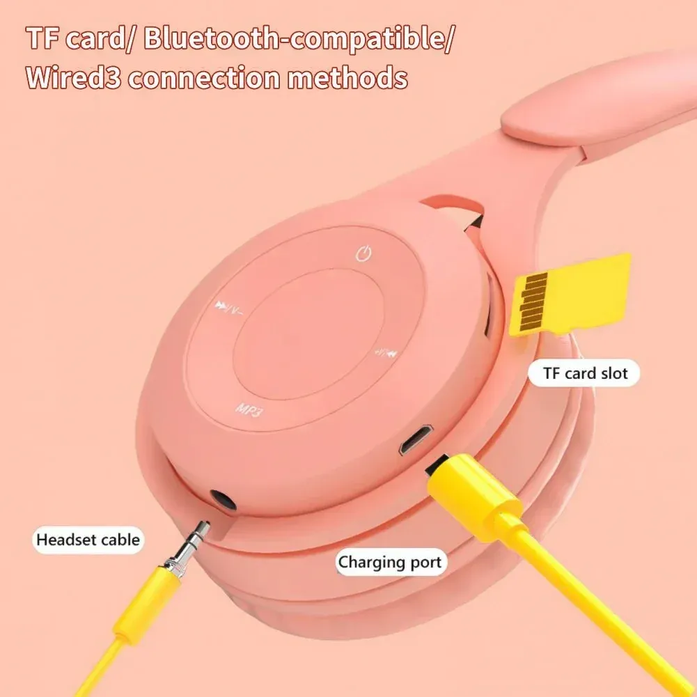 Casque audio Bluetooth Hi-Fi sans fil circum-auriculaire avec microphone et réduction de bruit, confortable pour les voyages et la maison 4
