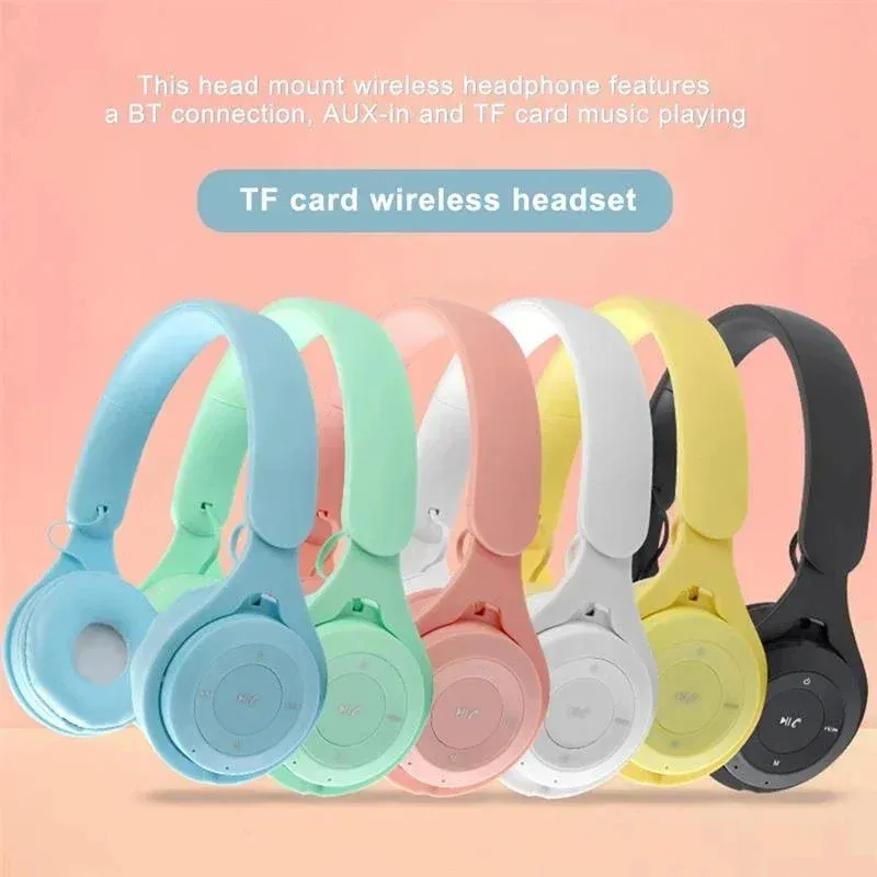 Casque Bluetooth Macaron pour enfants, vue d'ensemble