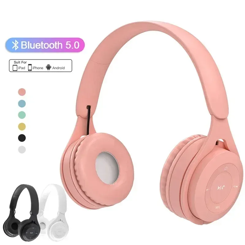 Casque Bluetooth Macaron pour enfants, finition