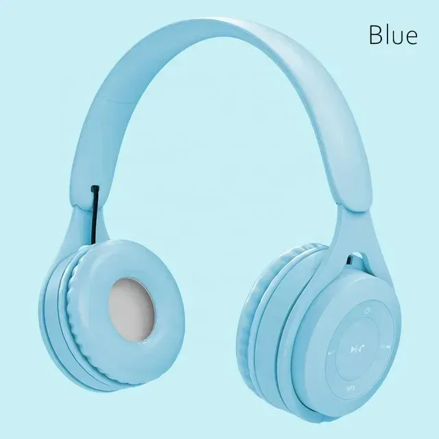 Casque Bluetooth Macaron pour enfants, jeu vidéo