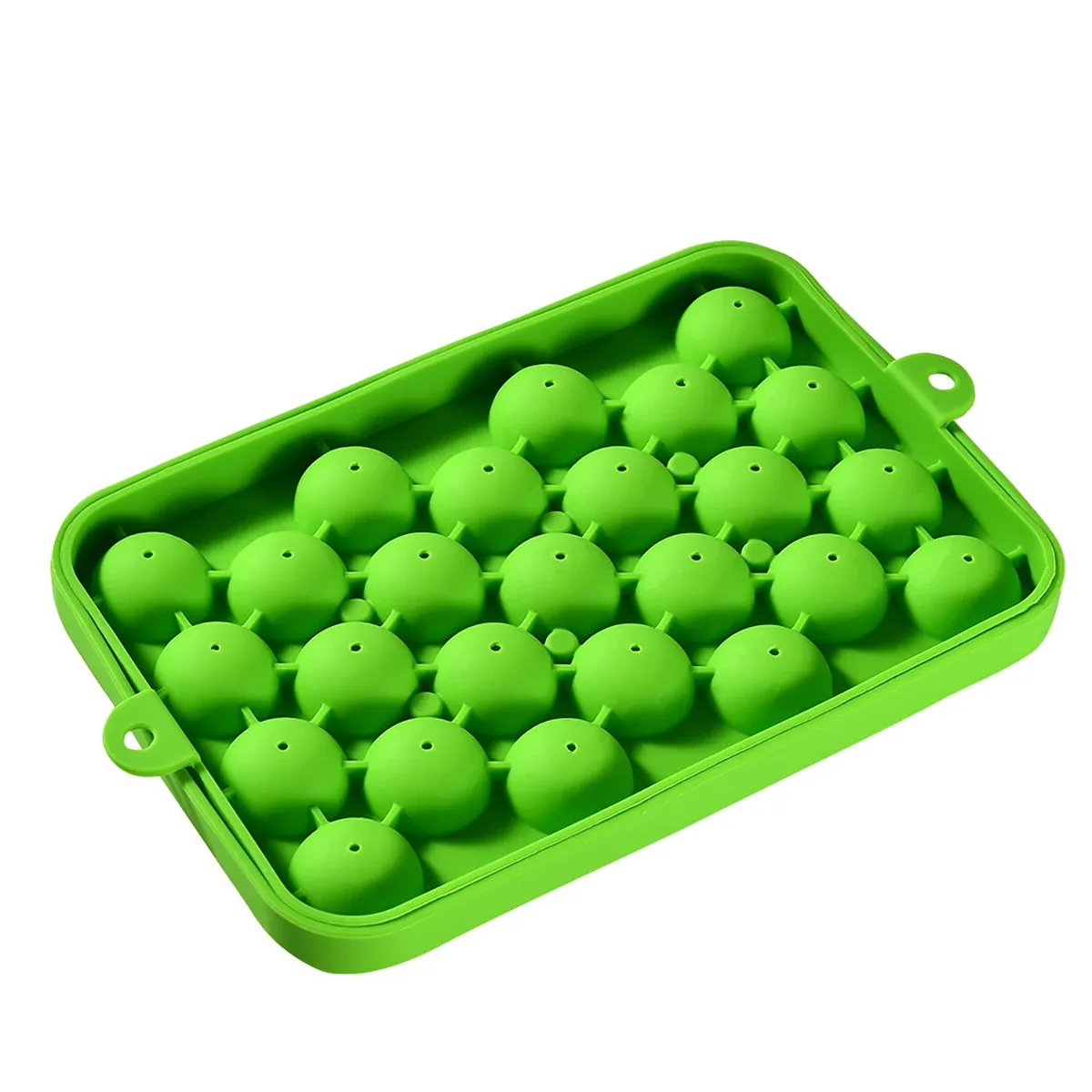 Moule à glaçons en silicone 25 cavités avec couvercle et boîte de rangement, démoulage facile, idéal pour le bar et les fêtes à domicile 7